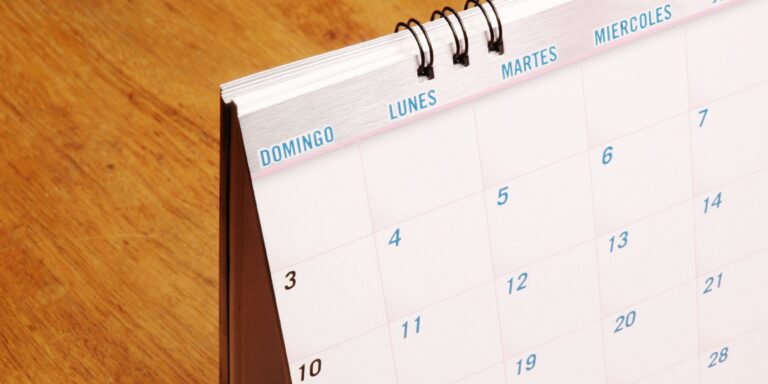 Como dizer os Dias da Semana em Espanhol