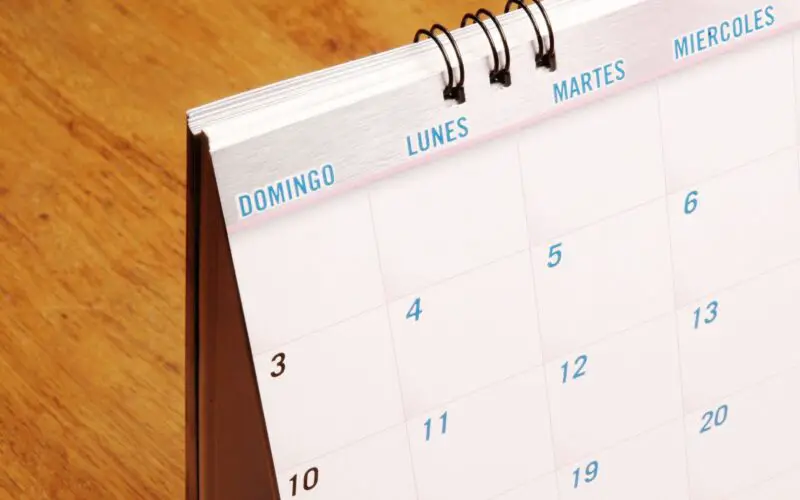 Como dizer os Dias da Semana em Espanhol